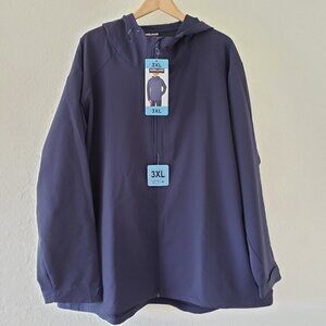 NWT - Kirkland Signature Softshell Blue Jacket with Hood - Size 3XL